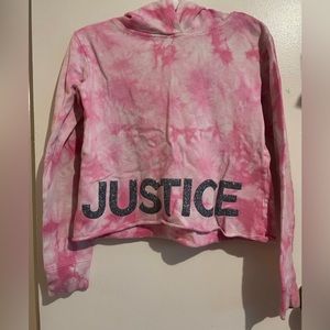 Girls Justice pink Hoodie Size 8/10